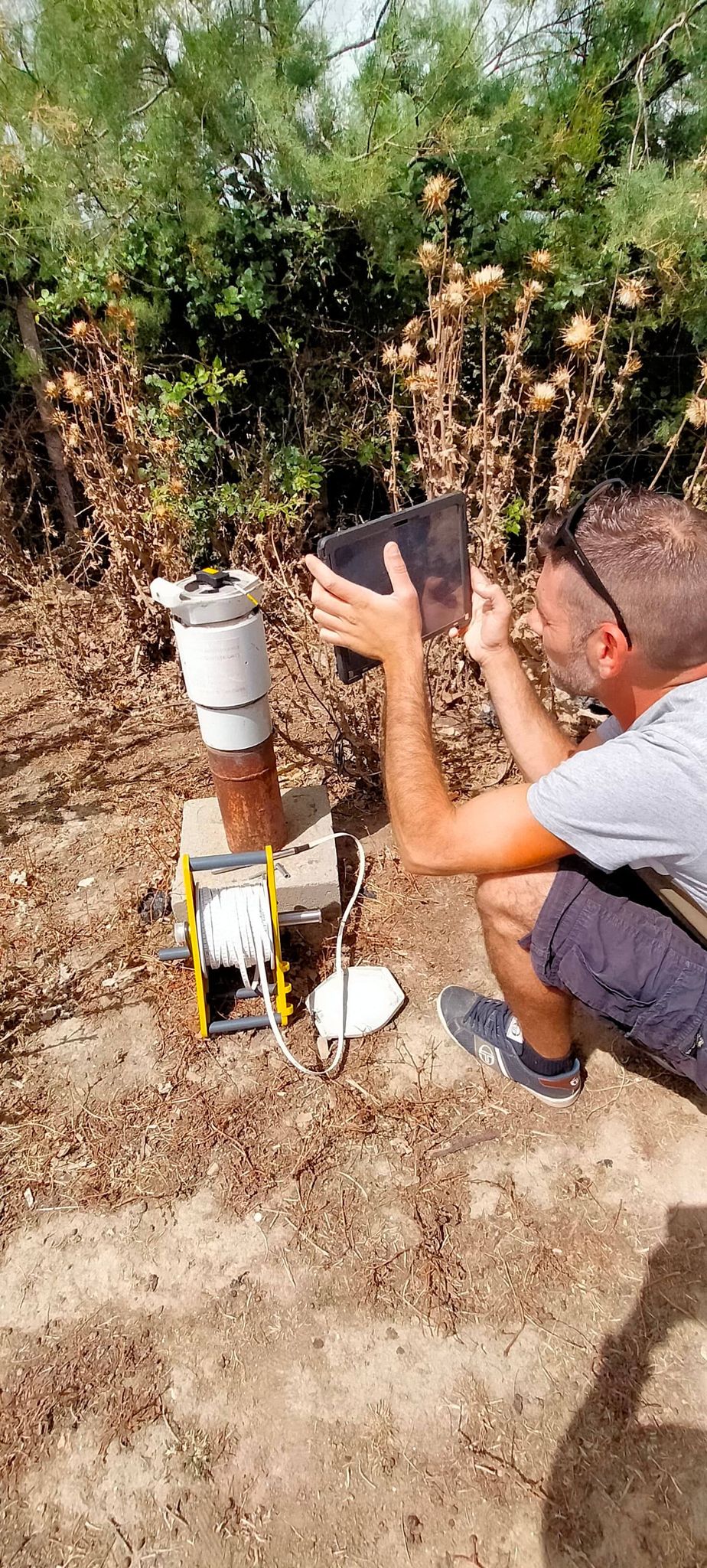 Mesure piézométrique, relevé des stations télétransmises