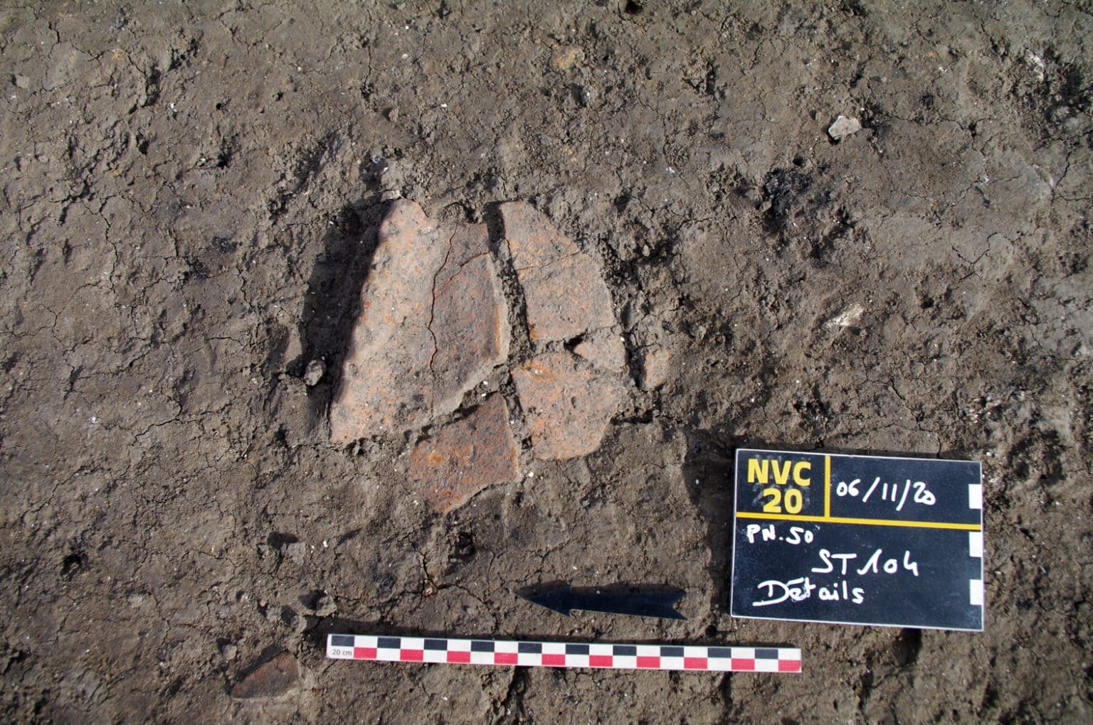 Fragment de céramique de l'âge du Bronze (Paléotime)