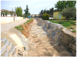 Consolidation des berges du Mirman à Caissargues